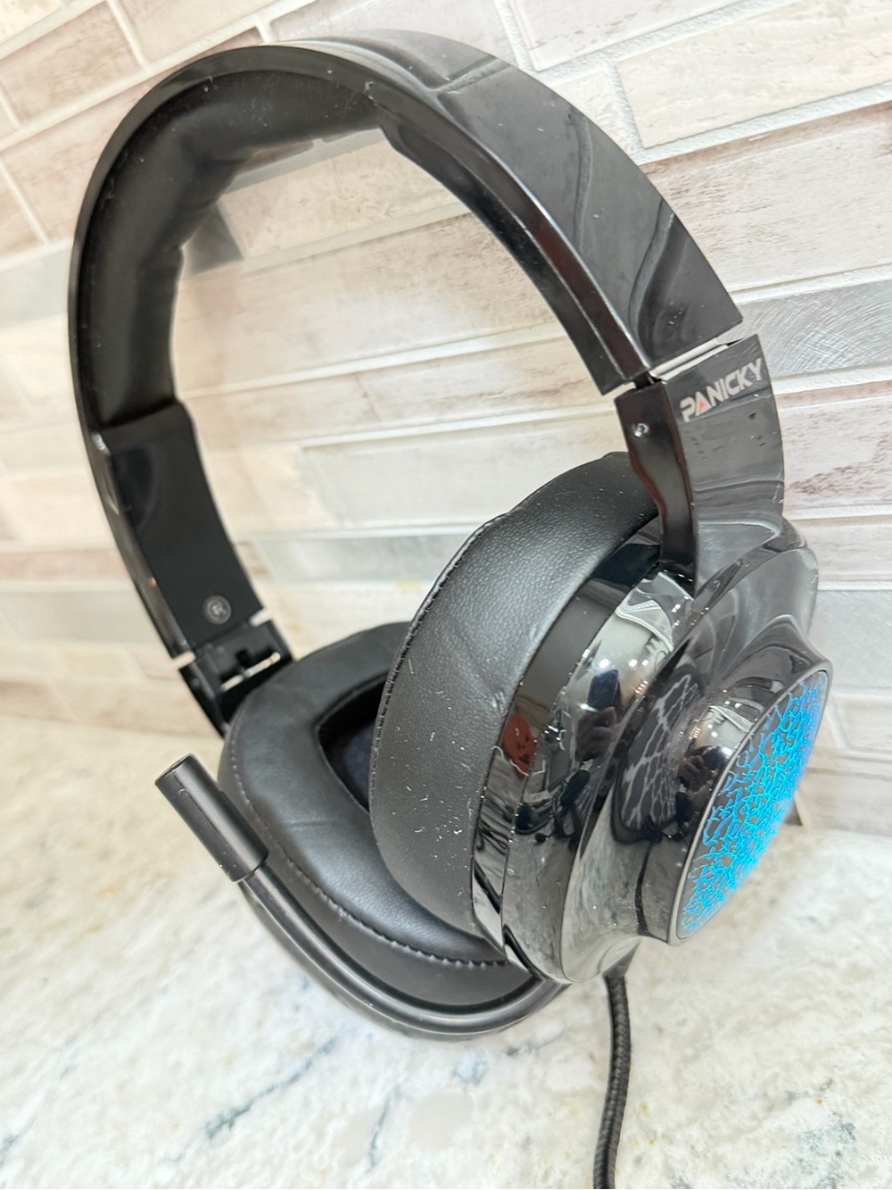 Wired Gaming Headset Black RGB Headphones
